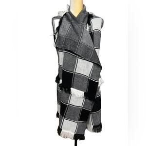 Checker Beautiful Womens Pullover Cardigan‎ Shawl Size Medium